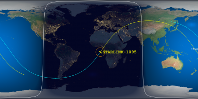STARLINK-1095 (ID 44971) Reentry Prediction Image