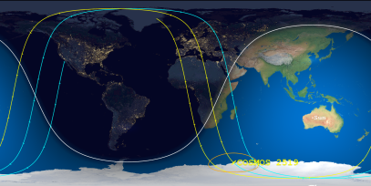 COSMOS 2519 (ID 42798) Reentry Prediction Image