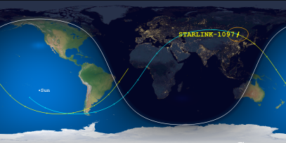 STARLINK-1097 (ID 44916) Reentry Prediction Image