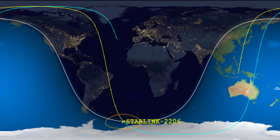 STARLINK-2206 (ID 47420) Reentry Prediction Image