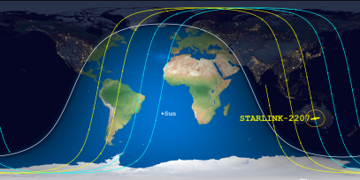 STARLINK-2207 (ID 47421) Reentry Prediction Image
