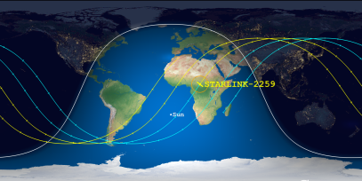 STARLINK-2259 (ID 48007) Reentry Prediction Image