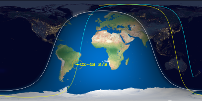 CZ-4B Rocket Body (ID 49493) Reentry Prediction Image