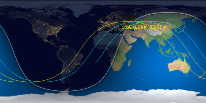 STARLINK-2261 (ID 48004) Reentry Prediction Image