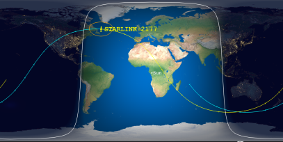 STARLINK-2177 (ID 47759) Reentry Prediction Image