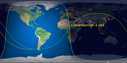 INSPIRATION-4 DEB (ID 49248) Reentry Prediction Image