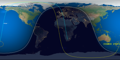 COSMOS 2555 (ID 52330) Reentry Prediction Image