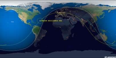 DRAGON RESILIENCE DEB (ID 48342) Reentry Prediction Image