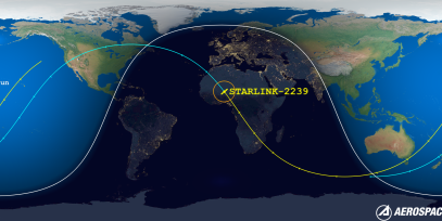 STARLINK-2239 (ID 48017) Reentry Prediction Image