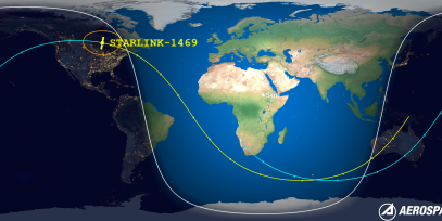 STARLINK-45752 (ID 1469) Reentry Prediction Image