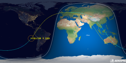 FALCON 9 DEB (ID 53808) Reentry Prediction Image