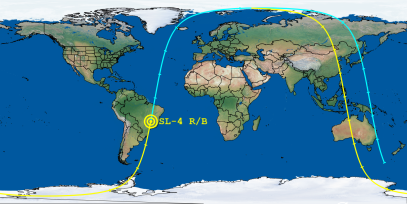 SL-4 R/B (ID 54111) Reentry Prediction Image