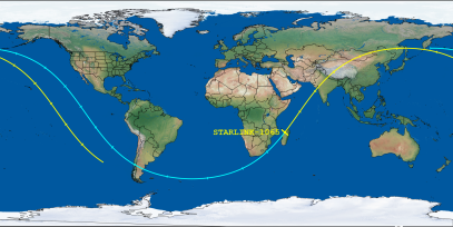 STARLINK-1065 (ID 44770) Reentry Prediction Image