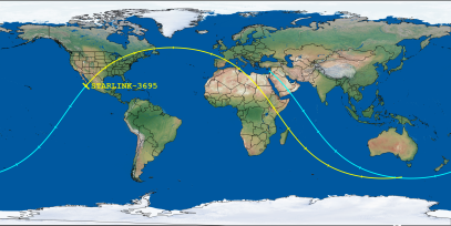 STARLINK-3695 (ID 51967) Reentry Prediction Image