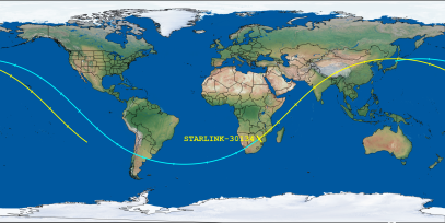 STARLINK-30134 (ID 56830) Reentry Prediction Image