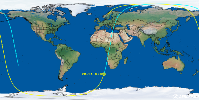 ZK-1A R/B (ID 56869) Reentry Prediction Image