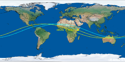 DELTA 2 R/B(1) (ID 22447) Reentry Prediction Image