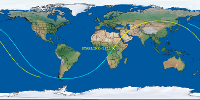 STARLINK-1211 (ID 45208) Reentry Prediction Image