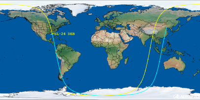 SL-24 DEB (ID 28813) Reentry Prediction Image