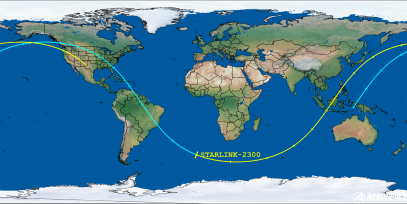 STARLINK-2300 (ID 48027) Reentry Prediction Image