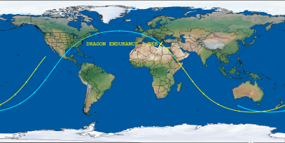 DRAGON ENDURANCE 3 DEB (ID 59227) Reentry Prediction Image