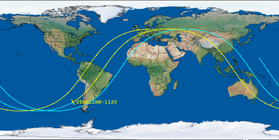STARLINK-1120 (ID 45045) Reentry Prediction Image