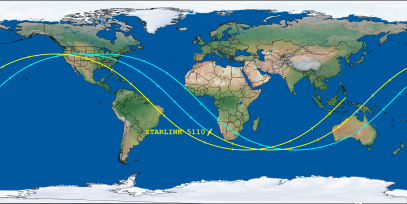 STARLINK-5110 (ID 54839) Reentry Prediction Image