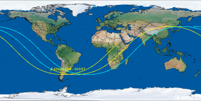 STARLINK-30097 (ID 56303) Reentry Prediction Image