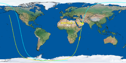 MINOTAUR 4 R/B (ID 37169) Reentry Prediction Image