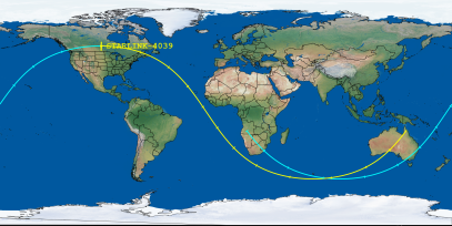 STARLINK-4039 (ID 52683) Reentry Prediction Image