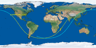 STARLINK-2392 (ID 47811) Reentry Prediction Image