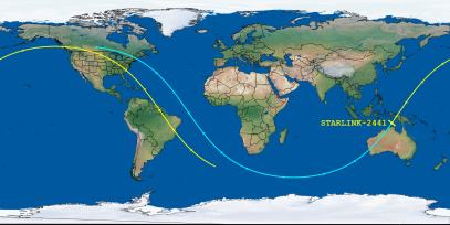 STARLINK-2441 (ID 48335) Reentry Prediction Image