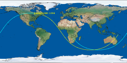 STARLINK-1084 (ID 44915) Reentry Prediction Image