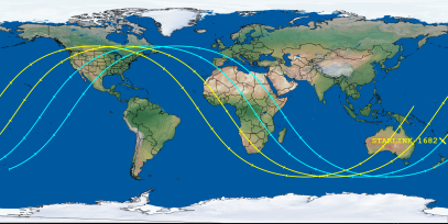 STARLINK-1682 (ID 46577) Reentry Prediction Image