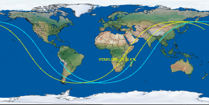 STARLINK-30314 (ID 57674) Reentry Prediction Image