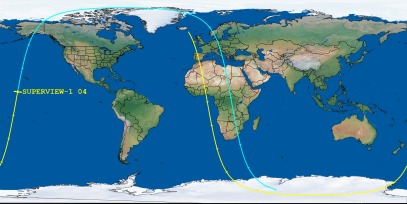 SUPERVIEW-1 04 (ID 43100) Reentry Prediction Image