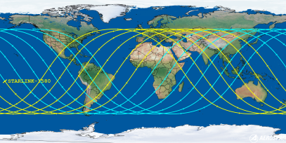 STARLINK-1580 (ID 46041) Reentry Prediction Image