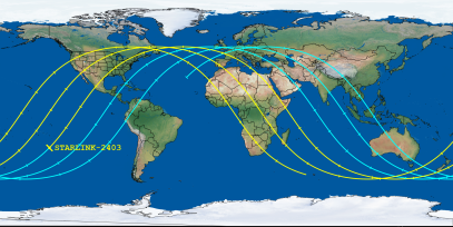 STARLINK-2403 (ID 47820) Reentry Prediction Image