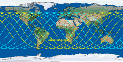 STARLINK-1588 (ID 46118) Reentry Prediction Image