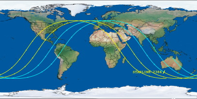 STARLINK-2384 (ID 47803) Reentry Prediction Image