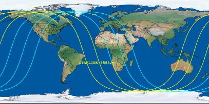 STARLINK-5583 (ID 55768) Reentry Prediction Image