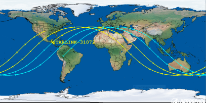 STARLINK-31072 (ID 58599) Reentry Prediction Image