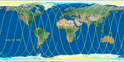 SL-24 DEB (ID 28812) Reentry Prediction Image