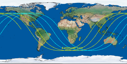 STARLINK-1334 (ID 45556) Reentry Prediction Image