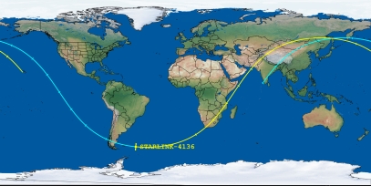 STARLINK-4136 (ID 53260) Reentry Prediction Image