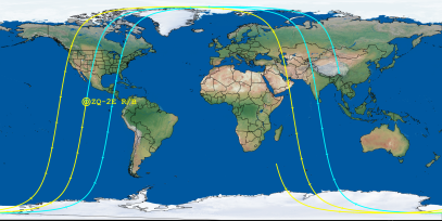 ZQ-2E R/B (ID 64054) Reentry Prediction Image
