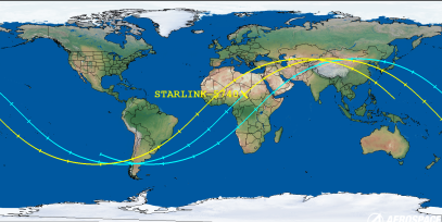 STARLINK-5740 (ID 55595) Reentry Prediction Image