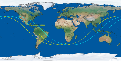 STARLINK-30211 (ID 57304) Reentry Prediction Image