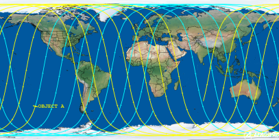 OBJECT A (ID 51824) Reentry Prediction Image