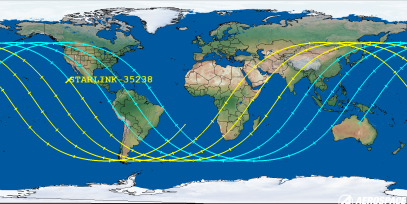 STARLINK-35238 (ID 65841) Reentry Prediction Image
